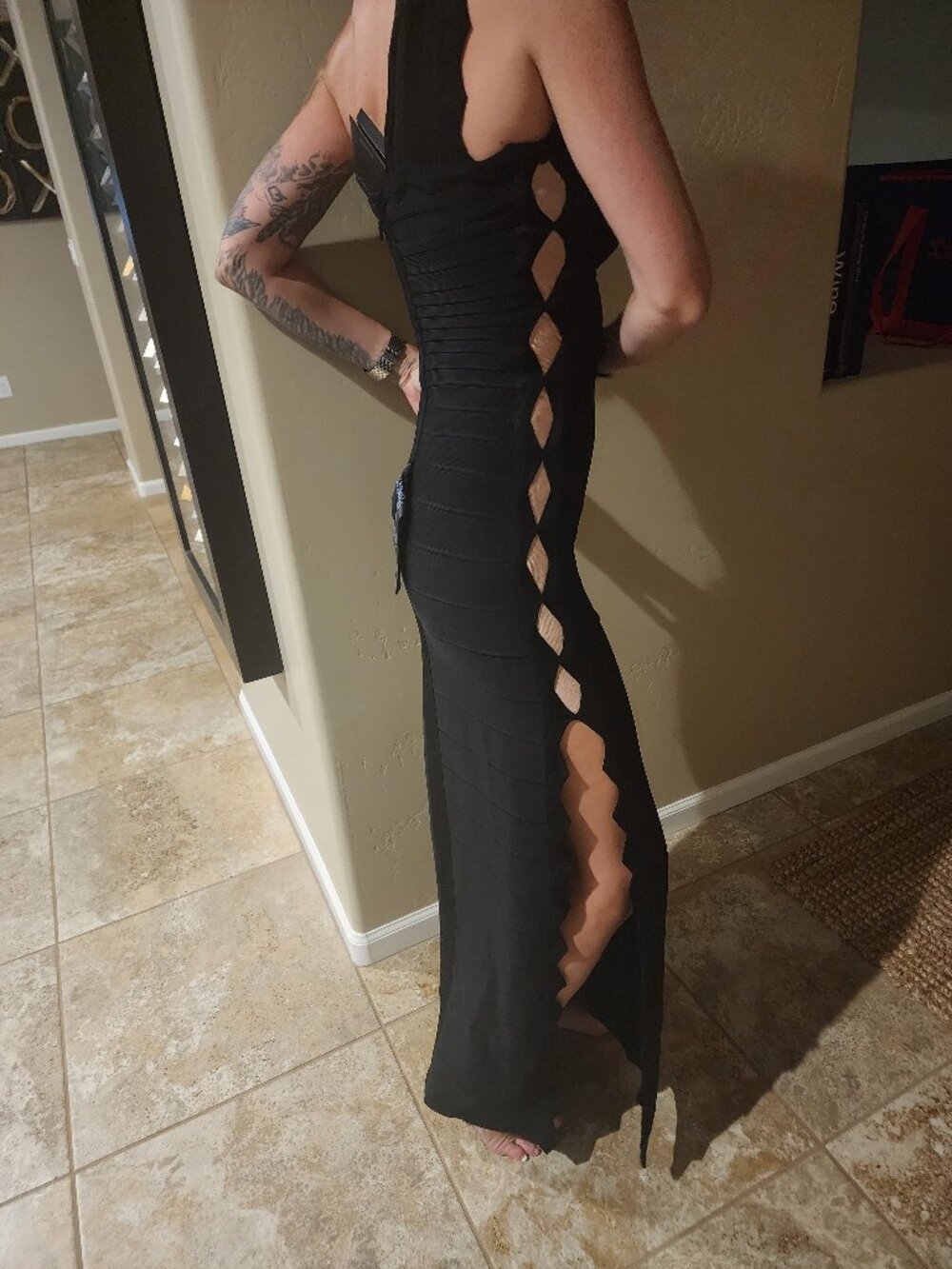 Herve Leger Maxi Dress "NEW" - Picture 14 of 16
